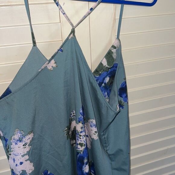 Intimately Free People Blue Floral Cascades Slip Dress size XS - Picture 6 of 6